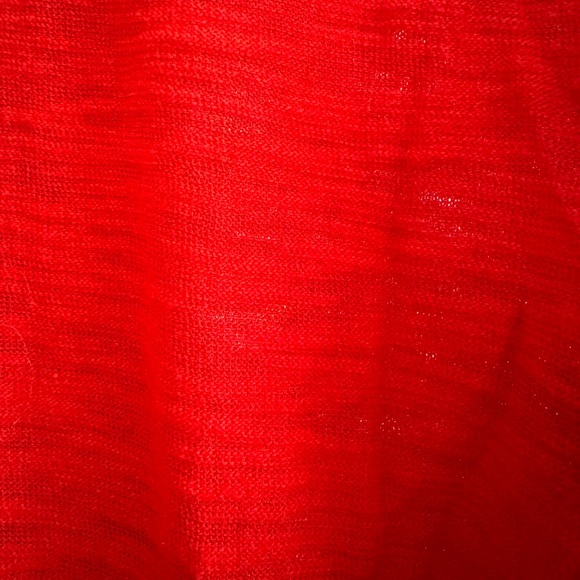 Express tops | Express red 3/4 sleeve, Ruched side shirt | Color: Red | Size: XS - Picture 4 of 5